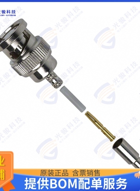 112132RP 连接器CONN RP-BNC PLUG STR 50OHM CRIMP