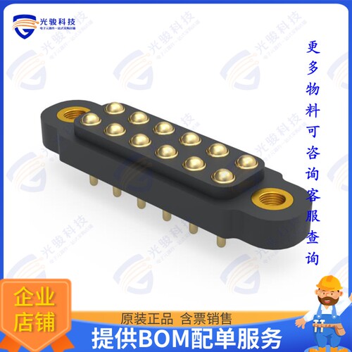 847-22-012-10-011101 连接器4MM PITCH DOUBLE ROW THROUGH HOL