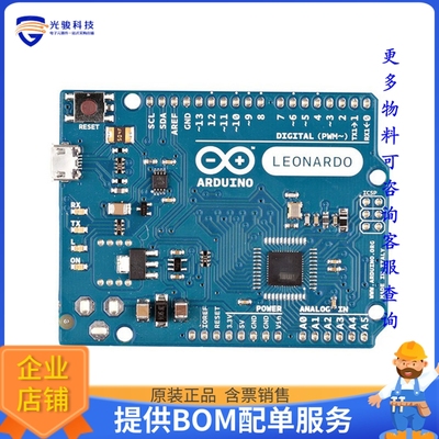 A000052【ARDUINO LEONARDO W/OUT HDRS】嵌入式MCU、DSP评估板
