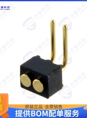 856-10-002-20-001000 连接器CONN SPRING TARGET 2POS R/A PCB