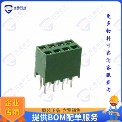 215309-4 连接器CONN RCPT 8POS 0.1 GOLD PCB