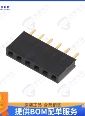 FR20206VBNN 连接器RECEPTACLE, THR, SINGLE ROW, .10