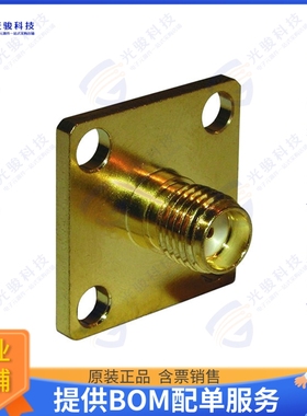 132215 连接器CONN SMA RCPT STR 50 OHM SOLDER