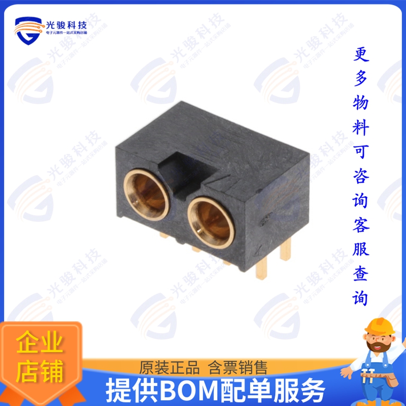 GRF1-J-P-02-E-RA-TH1 连接器CONN RF JACK 1X2