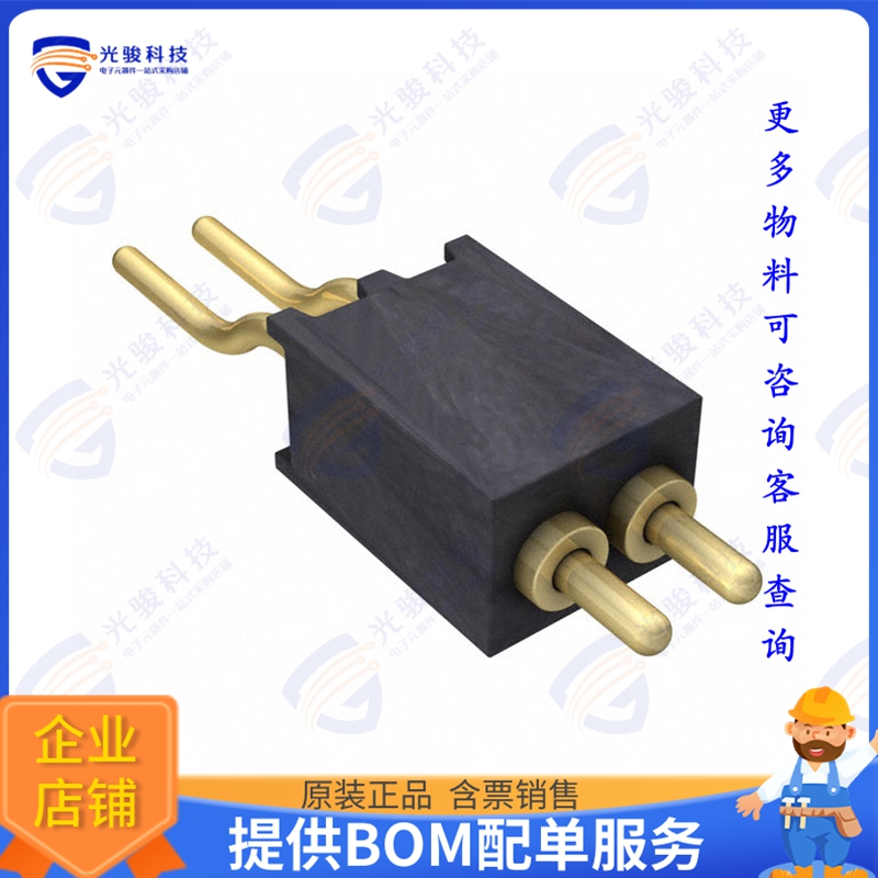 854-22-002-40-001101 连接器CONN SPRING PISTON 2POS R/A SMD