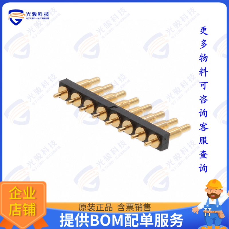 PH1-3B-08-MVP-5375 连接器CONN SPRING PISTON 8POS PCB