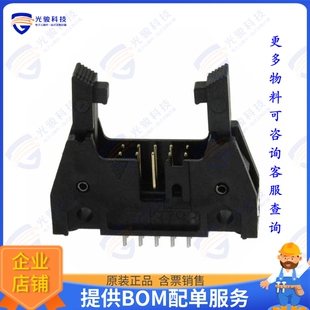 10POS N3793 2.54MM VERT HEADER 6302RB 连接器CONN
