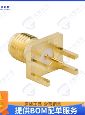 132255-11 连接器CONN SMA RCPT STR 50OHM EDGE MNT
