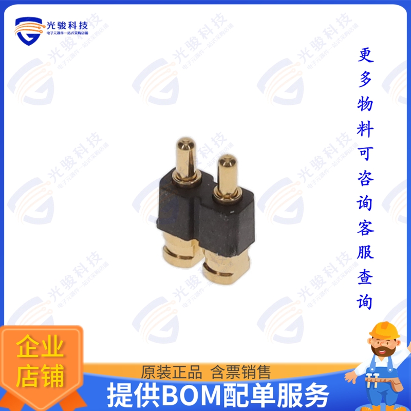 810-22-002-40-001101 连接器CONN SPRING PISTON 2POS R/A SMD