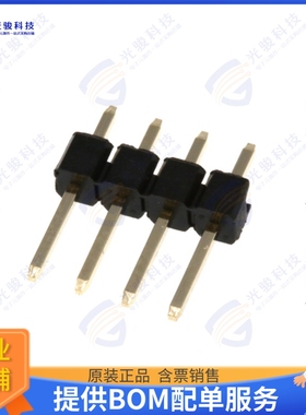 PR20204VBNN 连接器PIN HEADER, THR, SINGLE ROW, .10