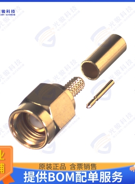 RSA-3000-1B 连接器SMA MALE CRIMP; 50 OHMS
