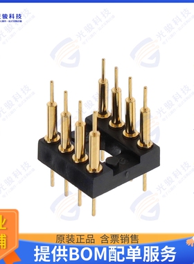 142-10-308-00-592000 连接器CONN HDR DIP POST 8POS GOLD
