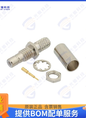 PE44094 连接器SMB Jack Bulkhead Connector Crim