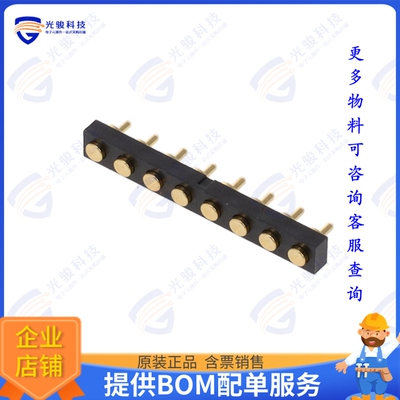 PH1-3F-08-FVP-24415-C1 连接器CONN PAD FOR SPRING PINS 1X8