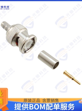112120 连接器CONN BNC PLUG STR 50 OHM CRIMP