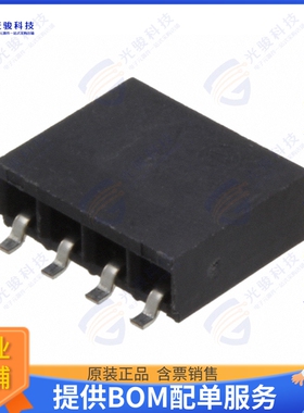 147721-3 连接器CONN RCPT 4POS 0.1 GOLD SMD R/A