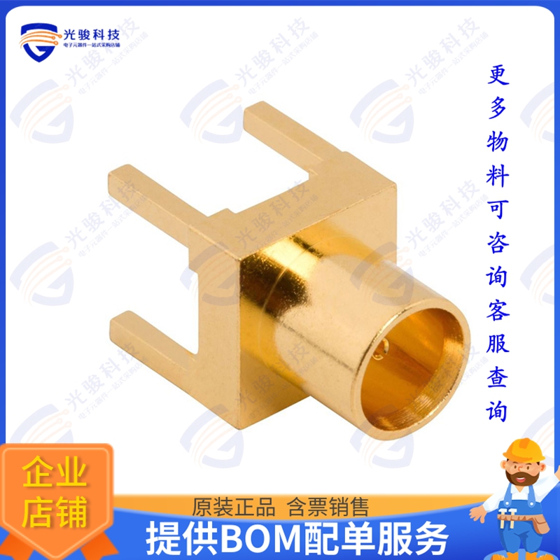 919-415J-71P12G 连接器MCX STRAIGHT PCB JACK, 12G OPTIM