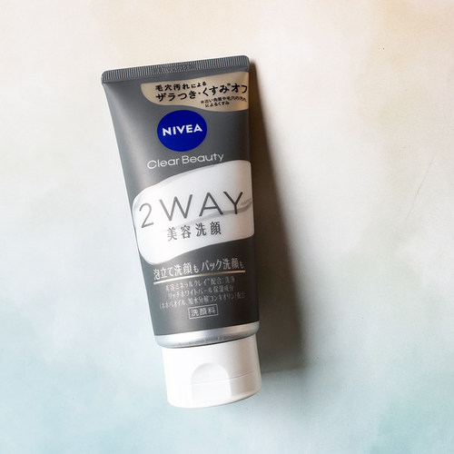 日本NIVEA妮维雅2WAY深层清洁毛孔污垢双效洁面洗面奶洁面乳120g