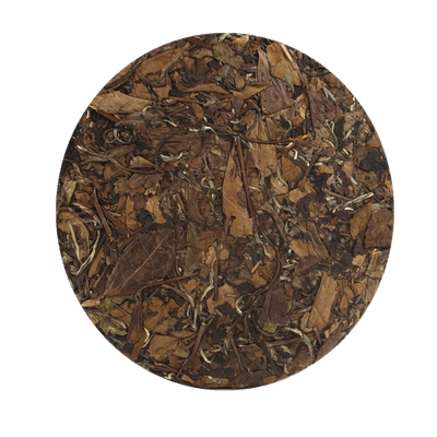 老梗言福鼎白茶老寿眉茶饼