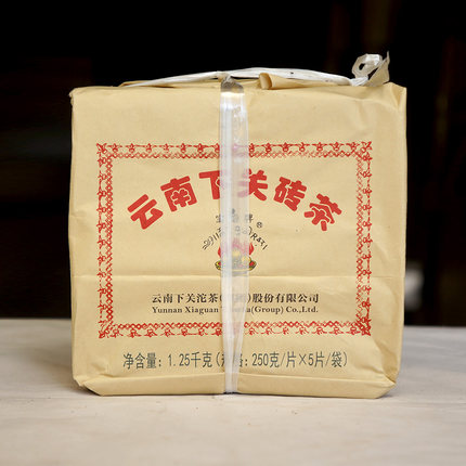 萃饮茶叶 下关沱茶2025年云南下关砖茶宝焰砖边销砖生茶1250g/袋