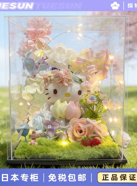 日本HelloKitty微观小世界kt女神挂件公仔摆件钥匙扣送女生日礼物