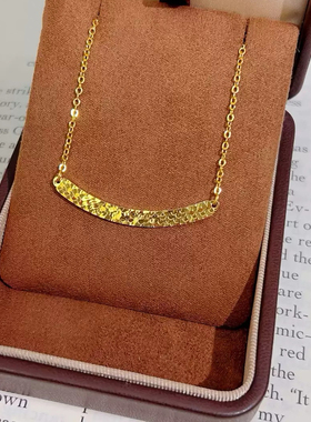 微笑爱心项链遮疤痕项链夏天遮疤甲状腺术后仿真黄金沙金锁骨链