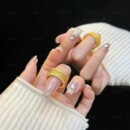 古法轻奢高级感 花丝点钻戒指闪耀满圈镶钻沙金指环仿真黄金新中式