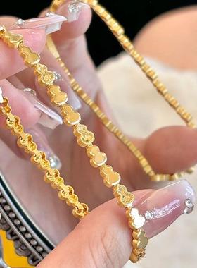 葫芦鱼鳞手链黄金色亮面国风