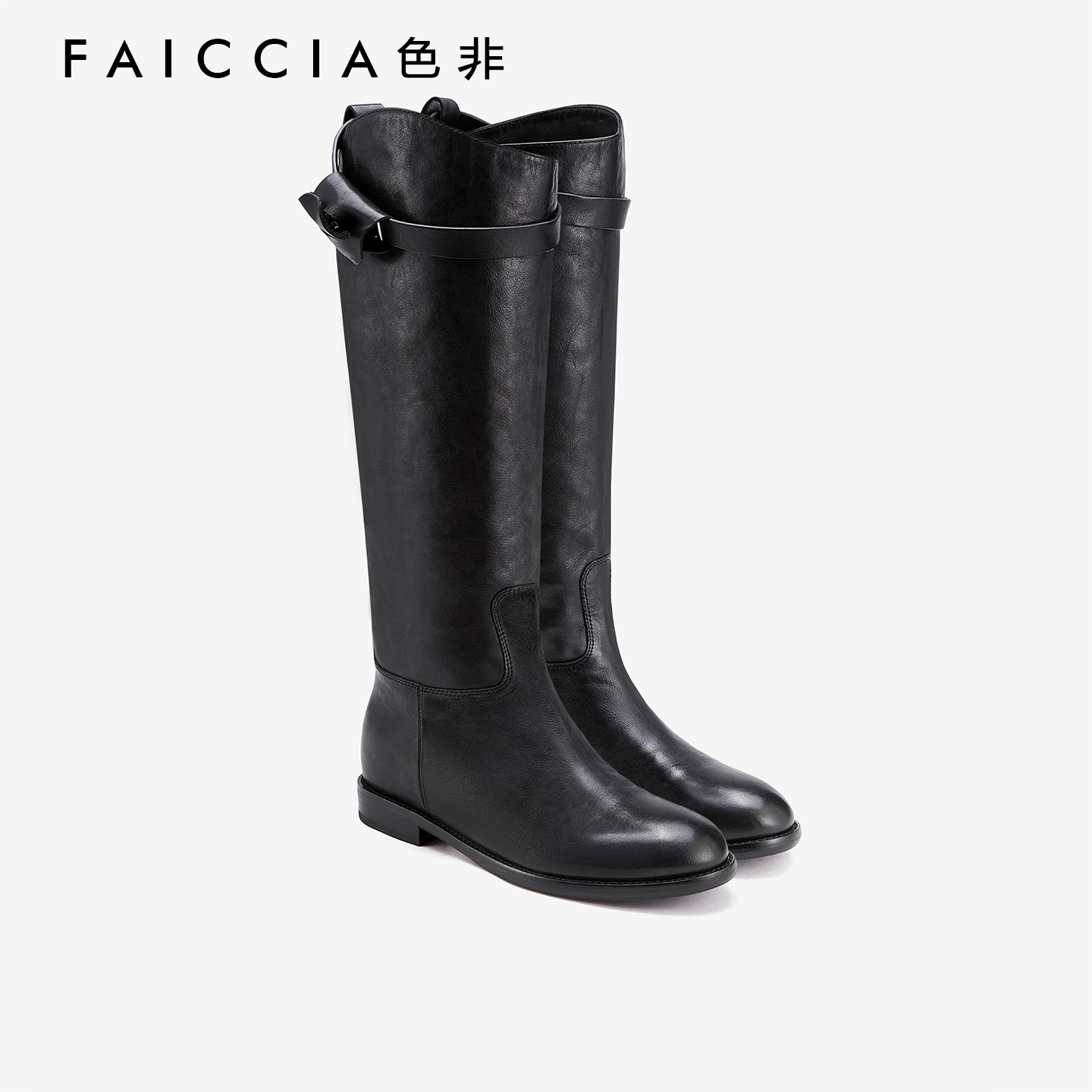 不过膝长靴美拉德系女靴