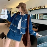 秋季新款时尚套装女牛仔外套+半身裙两件套B127-T6203-P165-K249，女装套装/套裙，浙宝127