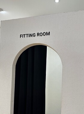 门贴试衣间FITTINGROOM
