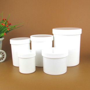 直立桶广口空瓶 100 1000ML塑料避光小白桶 500 油墨罐锡膏瓶 250