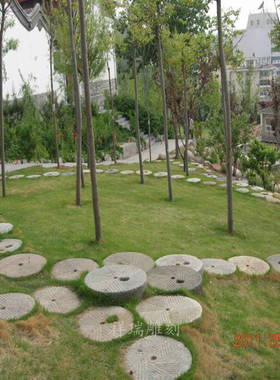 园林庭院草坪摆件仿古大理石