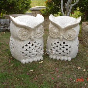 石雕石灯笼别墅日式庭院地灯花园林户外景观动物石灯塔大理石摆件