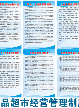 经营管理制度墙贴标语