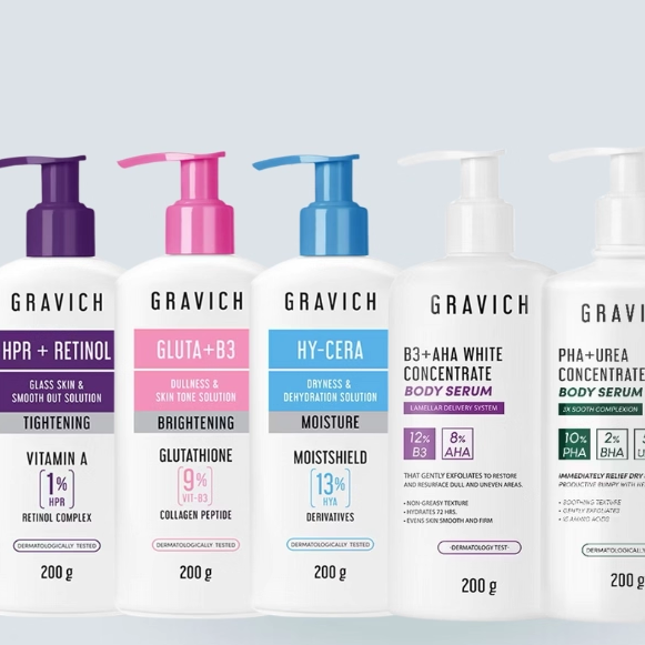 泰国进口gravich身体乳精华光滑