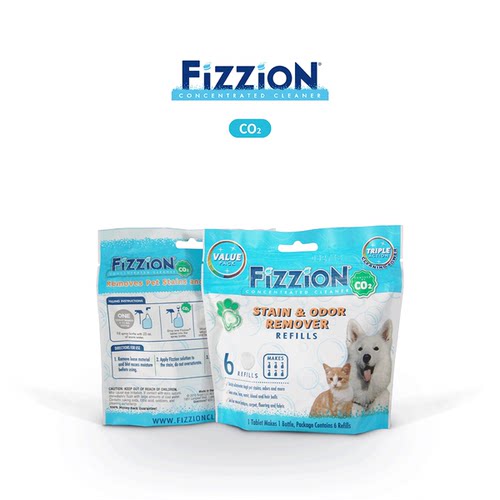 Fizzion味之洁宠物猫咪狗狗除臭去味剂骚味基础款去尿渍泡腾片6粒