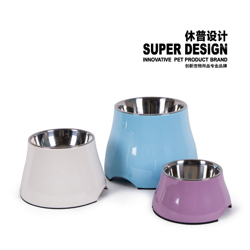 Super休普狗碗猫碗宠物碗架用品狗盆猫食盆狗食盆高脚碗餐垫碗垫