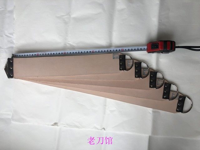 牛皮荡刀布手工制作老式剃刀磨刀布真皮荡刀板进口厚植鞣革老刀馆