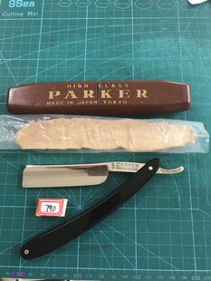 日本老式剃刀PARKER剃须刮脸刮胡刮毛割胡子刀男士用手动永久刀片