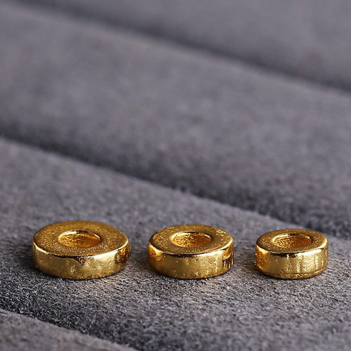 S925纯银镀金厚隔片垫片
