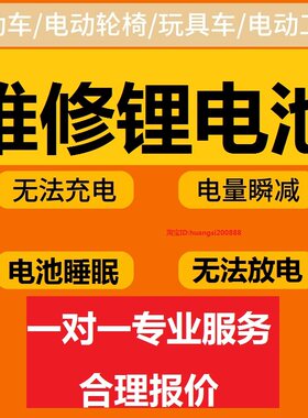 维修低速电动四轮锂电池电动车配件电瓶36v48v52老人轮椅爬楼头乐