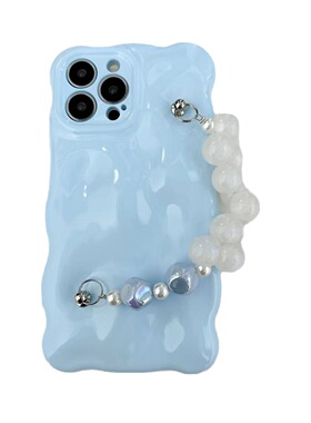 韩国ins粉色手链条适用iPhone16pro max苹果15手机壳14女13高级感16plus仙女蓝色简约全包防摔保护壳优雅气质