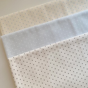 21支斜纹纯棉经典2mm波点配布包包发圈diy布艺家居桌布手作面料