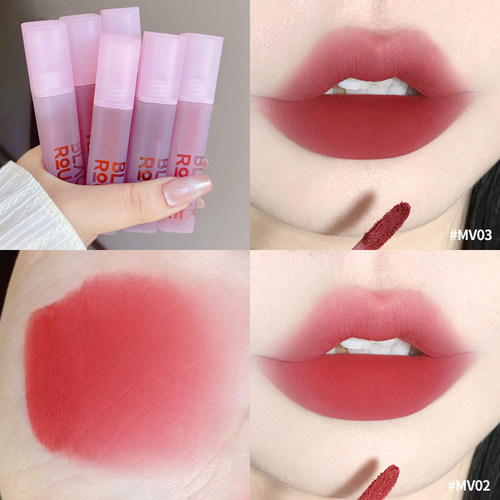 BlackRouge黑胭瓷感唇泥唇釉秋冬滋润适合素颜的口红新款正品MV02