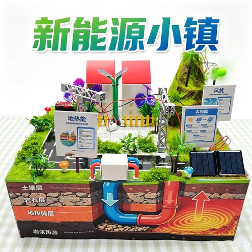 材料包科技节新能源小镇风能地热能太阳能diy制作发明研学