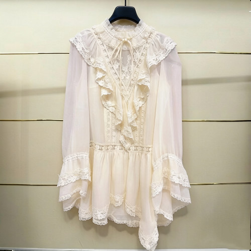 建现货正品26春洛可可刺绣连衣裙LF26C61SO213-260