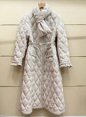 芗现货正品24冬洛可可提花长羽绒服LF24D31DC257-240