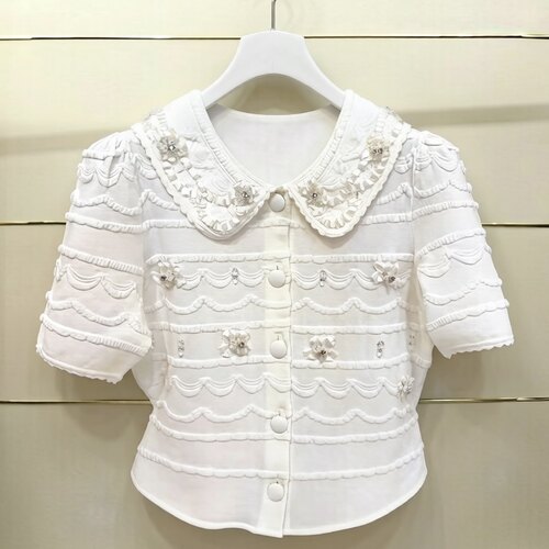 福现货正品26夏奶油裱花针织上衣LF26X02ZM138-260
