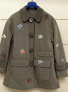 建现货正品26春花束绣花风衣外套LF26C41SC121-260